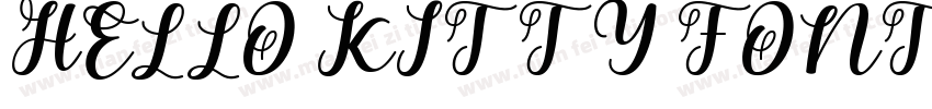HELLO KITTY FONT字体转换